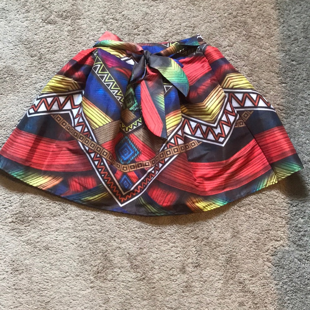 Colorful printed skirt
